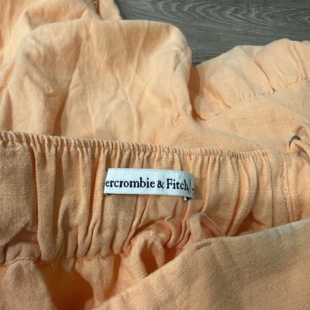 ABERCROMBIE &‎ FITCH Assymestrical Maxi Dress Small Orange Casual Bohemian